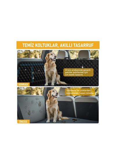 Araç Bagaj Örtüsü, Evcil Hayvan Köpek Bagaj Koruma Kılıfı - Suv, Sedan, Pickup Panelvan Bagaj H Standart