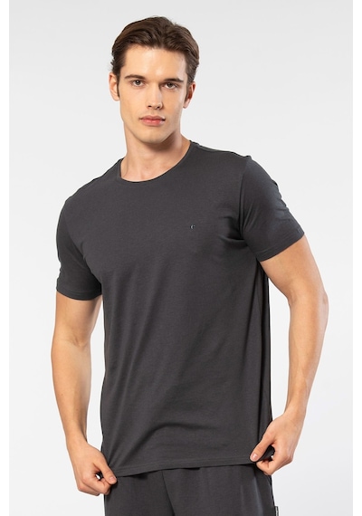 Cacharel Erkek Bisiklet Yaka T-shirt 2169/antrasit 001