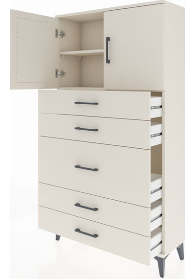Arges Dolap 2 Raflı 5 Çekmeceli 2 Kapaklı 88x30x163 Aytaşı-ay... Aytaşı Arges Dolap 2 Raflı 5 Çekmeceli 2 Kapaklı 88x30x163 Aytaşı-ay... Aytaşı