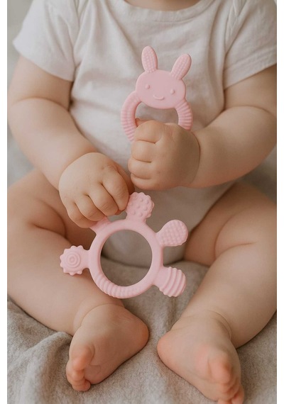 Bebek Beslenme Seti Pembe 9 Parça Silikon Mama Seti Bpa Sız