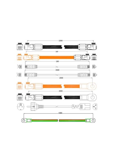 Pylontech Sc1000-100s Akü Denetleme Bms. Taban Kablolar. H48050 i