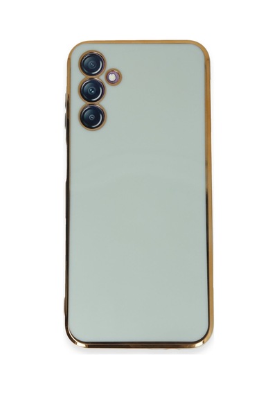Samsung Galaxy Uyumlu   M14 5g Kılıf Volet Silikon - Açık Yeşil