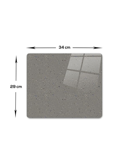 Cam Kesme Tahtası Seramik Desen - Koyu Fon 29cm X 34cm