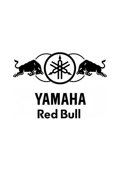 Yamaha Redbull Arma Etiket Sticker 20 X 20 Siyah Renk
