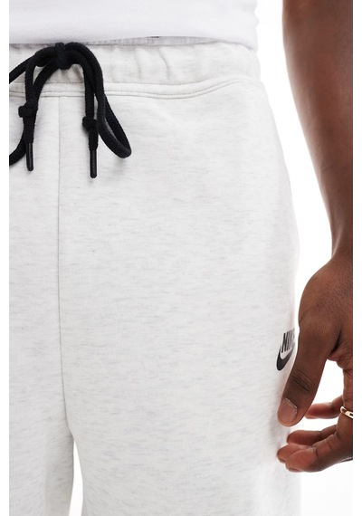 Nike Sportswear Tech Fleece Shorts Günlük Pamuklu Spor Şort Beyaz Melanj Beyaz - Gri
