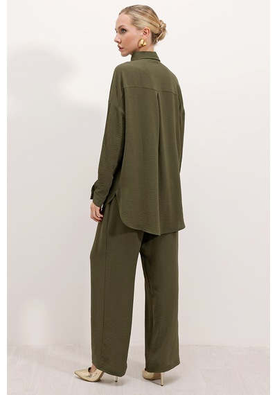 Bigdart 6631 Oversize Alt-üst Takım - Koyu Haki 001