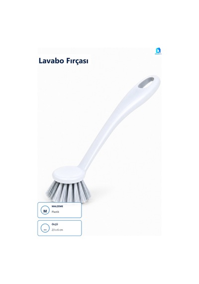 Lavabo Fırçası Ak 108 Plastik 23 X 6 Cm
