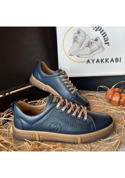 Luis Figo Hakiki Deri Rahat Ortopedik Erkek Günlük Sneaker Spor Ayakkabı Yeni Sezon 39-44 Lacivert Luis Figo Hakiki Deri Rahat Ortopedik Erkek Günlük Sneaker Spor Ayakkabı Yeni Sezon 39-44 Lacivert