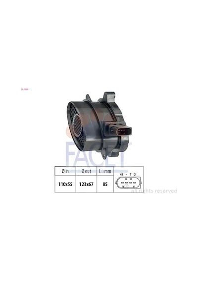 Bmw 320d E90 Hava Debimetresi 2005-2007 M47d20 N47d20a N47d20c Facet 101005