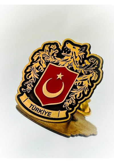 Yörük Tasarım Türkiye Bozkurt Yaka Rozeti Altın