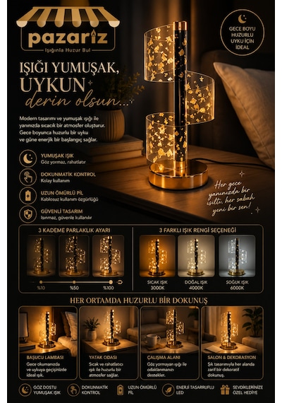 Kristal Led Gece Lambası 3d Altın Tabanlı Dokunmatik Kontrollü Şarjlı Tasarım 3 Renk Modu İle Yatak Odanıza Salona Modern Ve Huzurlu Bir Işık Katın Type-c Şarjlı Abajur Type A Kristal Led Gece Lambası 3d Altın Tabanlı Dokunmatik Kontrollü Şarjlı Tasarım 3 Renk Modu İle Yatak Odanıza Salona Modern Ve Huzurlu Bir Işık Katın Type-c Şarjlı Abajur Type A