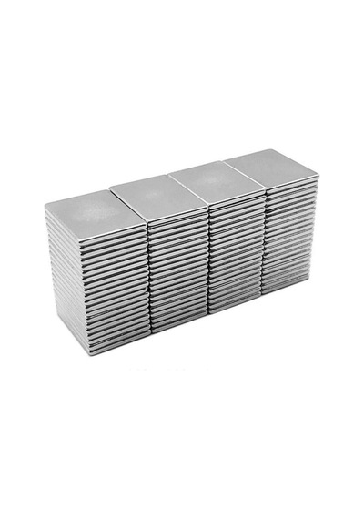 15x10x1 Mm Neodyum Mıknatıs, Ndfeb Daimi Neodim Mıknatıs, Nikel Kaplama 50 Adet