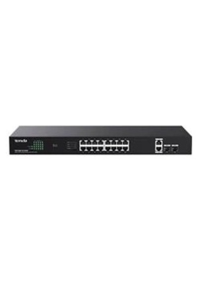 Tenda Teg1120p-16-250w 16 Port Poe+ 10-100-1000 2 Port Uplink + 2 Port Sfp Switch Çelik Kasa Kdo