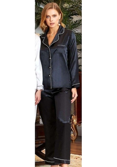 Jeremi 6526 2'Li Çeyizlik Ipek Saten Pijama Takımı