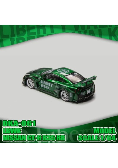 Demon King Auto Nissan Gtr R35 Rr Lbwk Green Livery Dka-061 1/64 Pleksi