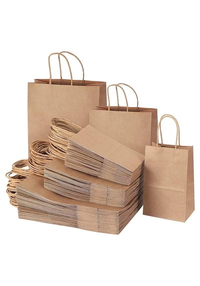 Şeylişeyler - Kraft Kâğıt Çanta 32x20x32 Cm 1 Paket 25 Adet