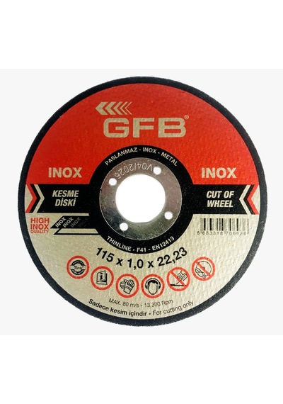 Gfb Inox Kesici Taş 115x1x22.23mm 1 Adet