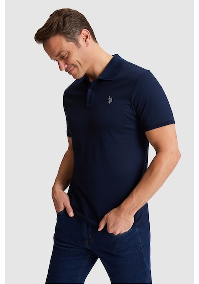 U.s. Polo Assn. Erkek Lacivert Tişört Basic 50322297-vr033