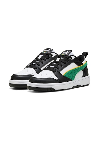 Puma Rebound V6 Lo Super Puma Jr-white-green-black Çocuk Ayakkabı-beyaz-2039 Beyaz