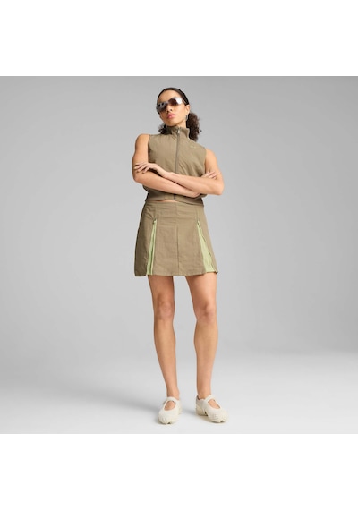 Puma Kadın Dare To Tam Fermuarlı Dokuma Yelek 629828 83 Kahverengi