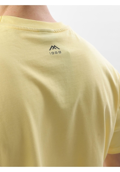 Madmext Sarı Baskılı Nakış Detaylı Erkek T-shirt E7108 Sarı