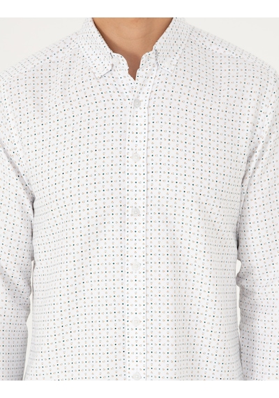 Pierre Cardin Erkek Yeşil Gömlek Desenli 50292262-vr054 Yeşil