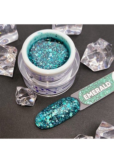 Nail Art Tasarım Jel Diamond Emerald 5 Gr Mavi