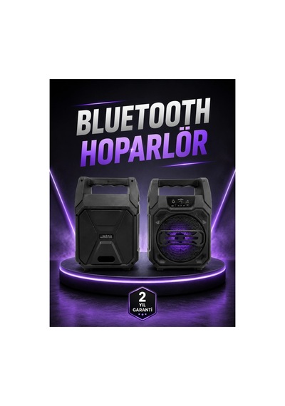 6.5 İnç Kablosuz Hoparlör Bluetooth Bağlantılı Yüksek Ses Çok Renkli