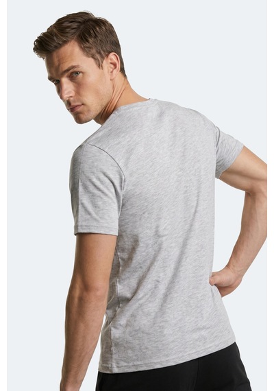 Slazenger Rıvaldo T Erkek Gri Tişört