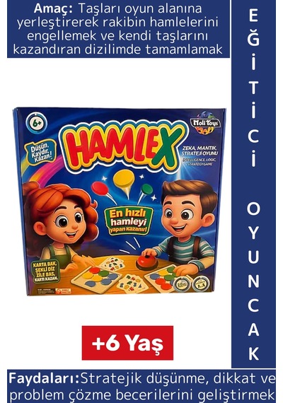 Eğitici Çocuk Dikkat Odaklanma Problem Çözme Stratejik Düşünme Gelişimi Eğlenceli Oyun Hamlex