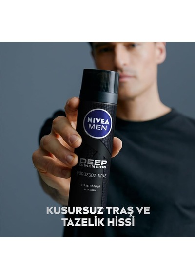 Nivea Deep Dimension Tıraş Köpüğü 200 Ml 24'li Paket