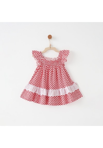 Andywawa Kız Bebek Elbise Dress Cherry Chatty Anw-ac26689 Kırmızı
