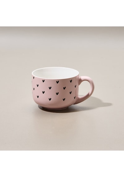 Excellentt Houseware Mini Kalp Desenli Kupa - Asorti - 450 Ml Renkli