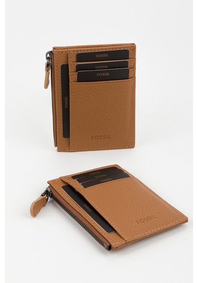 Fossil %100 Hakiki Deri El Portföyü Kartlık Camel Camel