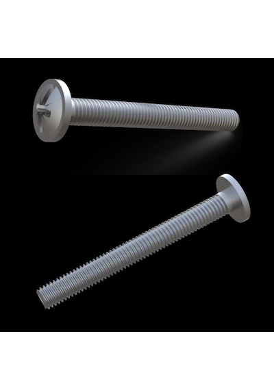 Uzun Kulp Vidası M4x40 Çekmeceler Çift Kat Mdf Dolap Kapakları İçin 20 Adet Galvaniz