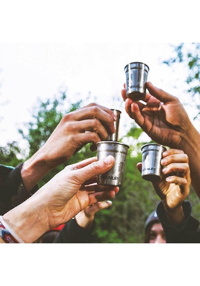 Stanley Adventure Çelik Shot Bardak ve Matara Seti Siyah