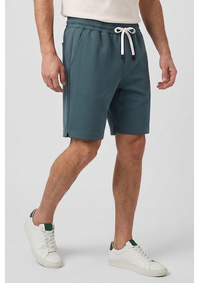 Tommy Life Orman Yeşili Standart Fit Basic Arka Cepli Erkek Şort - 81314 Yeşil