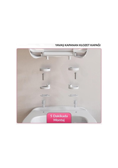 Klozet Kapağı Termoplastik Yavaş Kapanan Oval Formlu Diğer