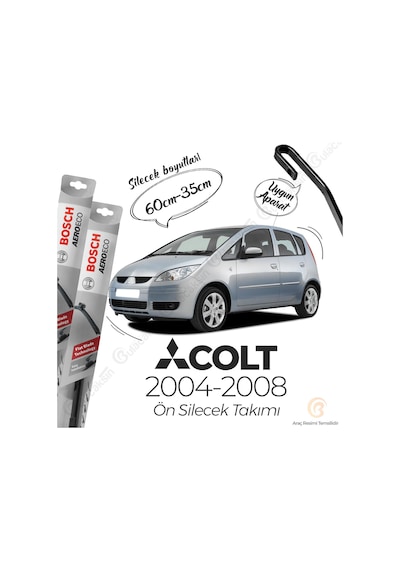 Mitsubishi Colt Muz Silecek Takımı 2004-2008 Bosch Aeroeco N11.4805