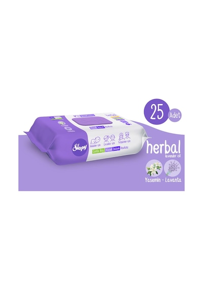 Sleepy Herbal 25'li Kişisel Bakım Havlusu 2 Paket ve Rosıe Koku Tekli