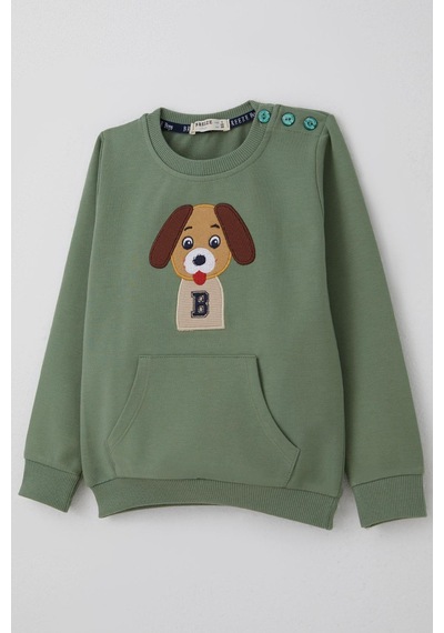 Breeze Erkek Bebek Eşofman Takımı Sevimli Köpekçik Nakışlı Kanguru Cepli 9 Ay-3 Yaş, Mint Yeşili Mint Yeşili Breeze Erkek Bebek Eşofman Takımı Sevimli Köpekçik Nakışlı Kanguru Cepli 9 Ay-3 Yaş, Mint Yeşili Mint Yeşili
