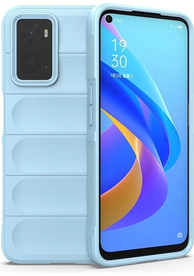 Durukar Realme 9i 4g Kılıf Optimum Silikon - Sky Blue