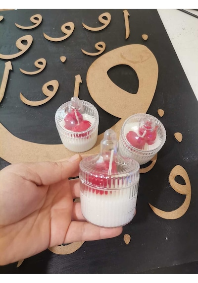 Bernami Mumluk Şamdanpinterest Dekoratif Mum Papatya Kalp Sevgili Mumu - 1 Adet Diğer