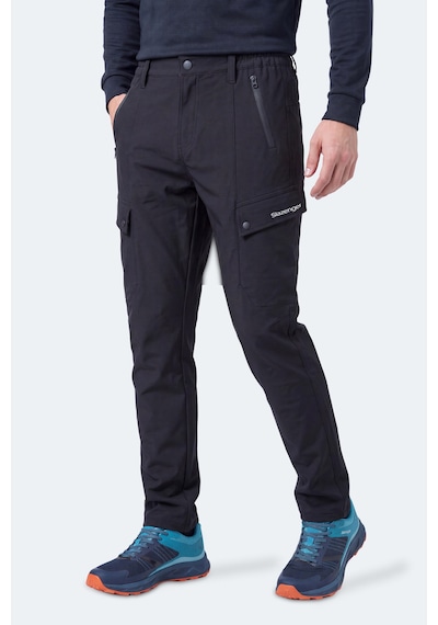 Slazenger Coreva Erkek İçi Polarlı Rüzgar Ve Su Geçirmez Softshell Siyah Pantolon