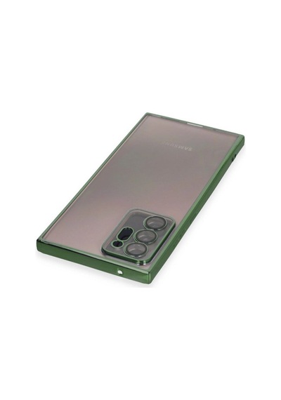 Samsung Samsung Uyumlu Galaxy Note 20 Ultra Kılıf Razer Lensli Silikon - Yeşil