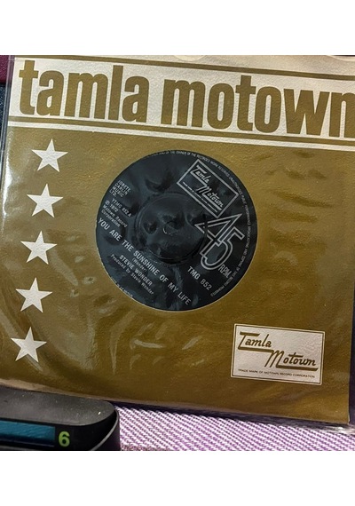 Stevie Wonder You Are The Sunshine Of My Life / Look Around 1973 Uk Tamla Motown 7" Single Vinil Plak