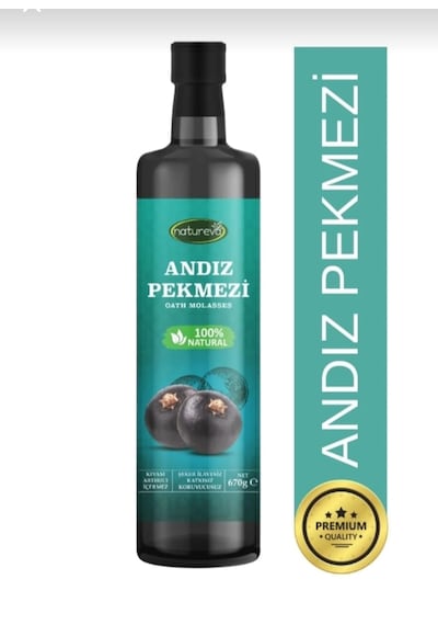 Natureva Andız Pekmezi Şeker İlavesiz 670 Gr %100 Doğal