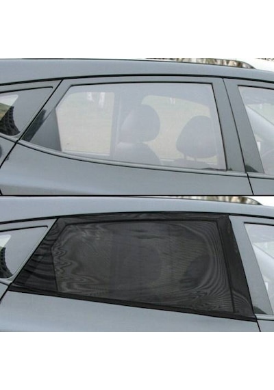 2 Adet Oto Yan Cam Perdesi Araba Arka Kapı Güneşlik Araç Çocuk Ve