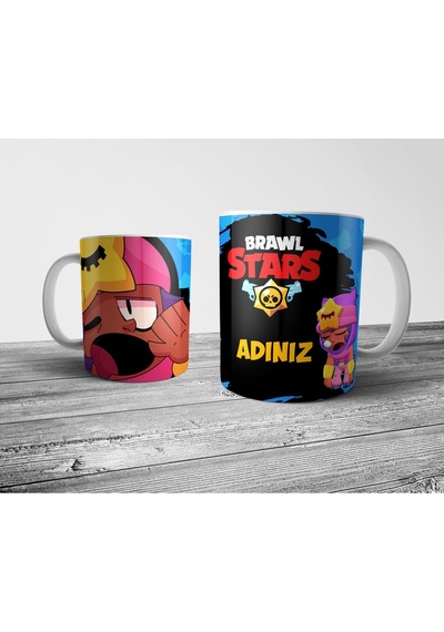 Brawl Stars Sandy Kişiye Özel İsimli Kupa Bardak Çok Renkli