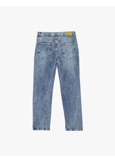 Koton Pamuklu Cepli Düğmeli Normal Bel Düz Paça Denim Pantolon - Slim Straight Jeans Açık İndigo 6sal40016md Açık İndigo Koton Pamuklu Cepli Düğmeli Normal Bel Düz Paça Denim Pantolon - Slim Straight Jeans Açık İndigo 6sal40016md Açık İndigo
